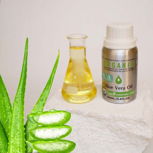 Aloe vera oil organic cold pressed CO2 unrefined 100% pure natural 100ml