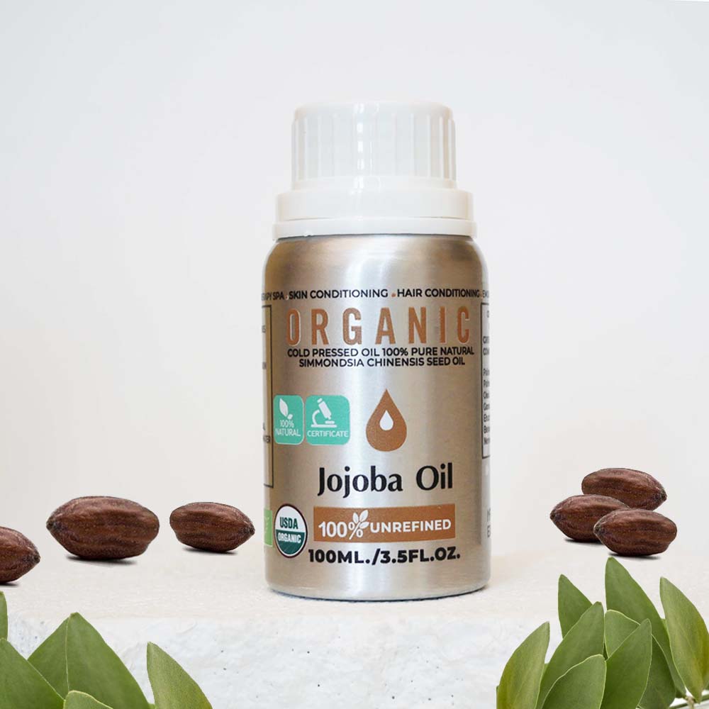 Jojoba oil organic cold pressed 100% pure natural 100ml