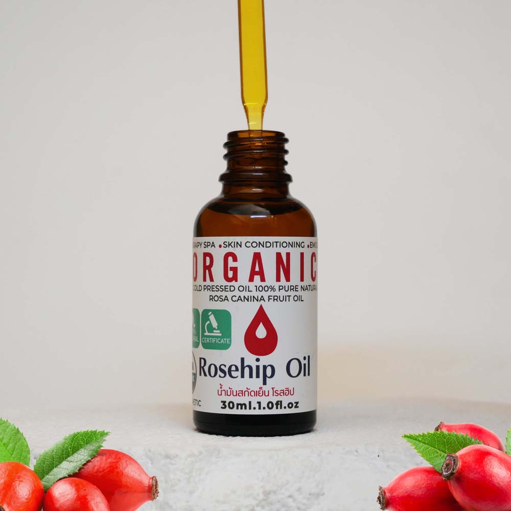 Rosehip oil organic cold pressed CO2 unrefined 100% pure natural