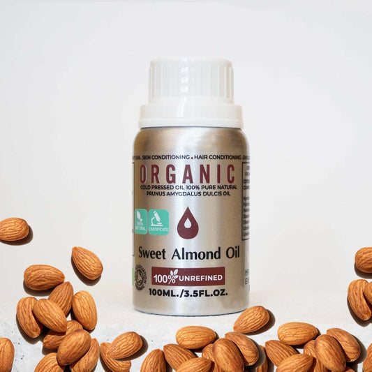 Sweet almond oil organic cold pressed 100% pure natural Carrier Oil